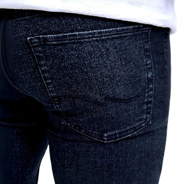 Jeans Uomo JACK amp JONES Tapered Fit Blu Scuro Cotone Elastan