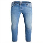 Jeans Uomo Tapered Fit JACK JONES JJIMIKE Blu Grigio