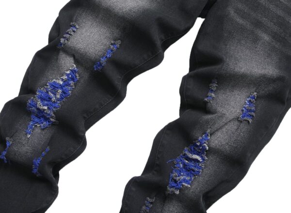 Jeans dritti uomo QIMYUM comodi gamba dritta denim-2