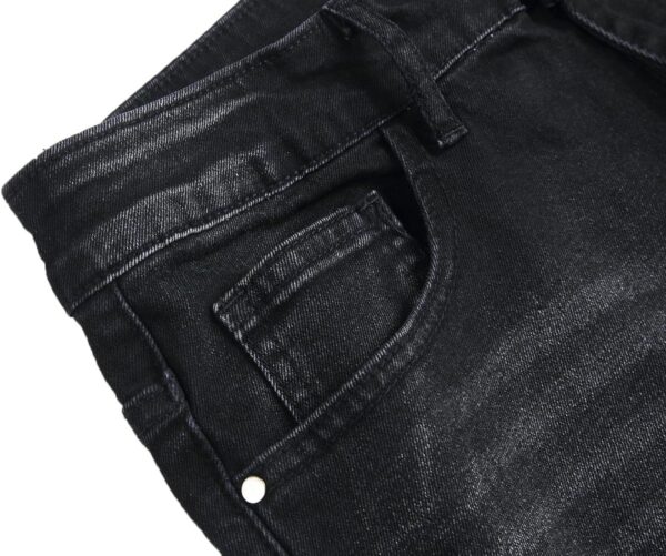 Jeans dritti uomo QIMYUM comodi gamba dritta denim-5