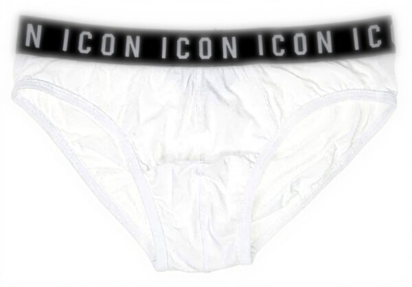 Slip Uomo DSQUARED2 Be Icon Bianco Tinta Unica