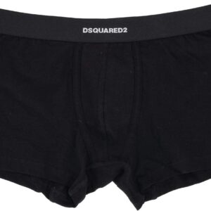 Boxer DSQUARED2 Nero Trunk DCX210070 Cotone Elastan-0