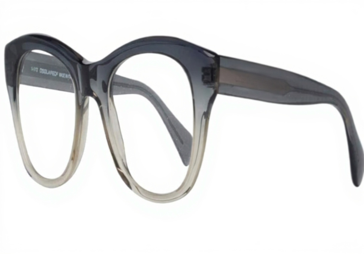 Montature Dsquared2 DQ5106 020 49 in grigio su sfondo neutro