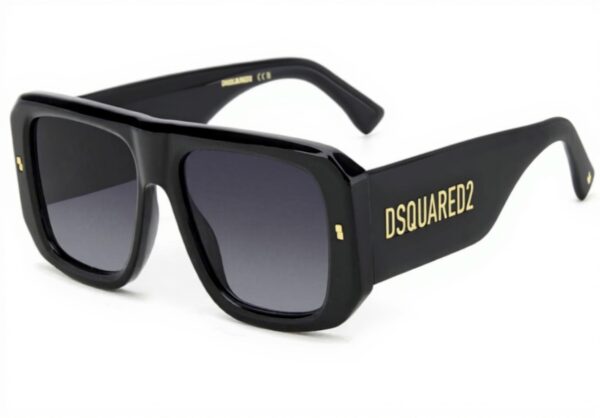DSQUARED2 Occhiali Uomo - 54mm, Black, Protective Case