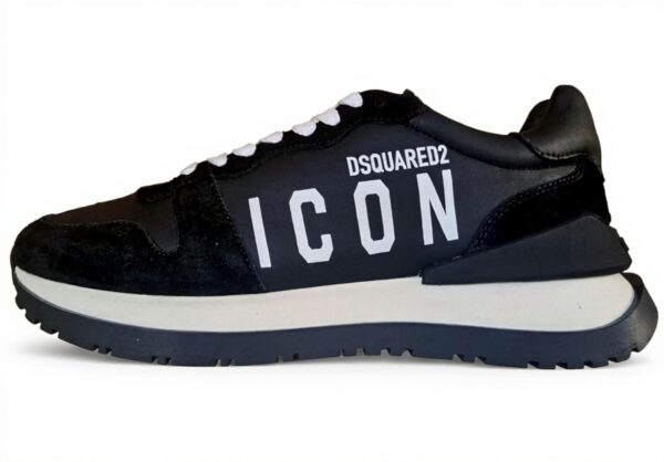 DSQUARED2 Sneaker Uomo Running Nero Bianco M1296