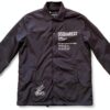 Parka Uomo Poliammide Nero Manica Lunga Chiusura Cerniera-4
