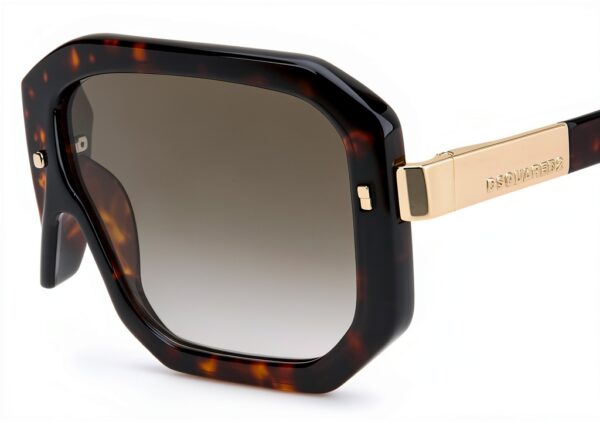 Dsquared2 Occhiali da Sole Uomo Nero Havana Modello D2 0105-3