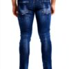 DSQUARED2 Jeans Slim Distrutti Blu Uomo Stretch Design-2