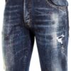 DSQUARED2 Jeans Slim Distrutti Blu Uomo Stretch Design-1