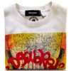 DSQUARED2 felpa uomo cotone stampa monster truck bianco-2