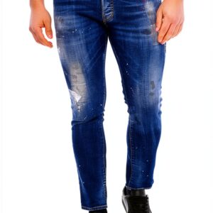 DSQUARED2 Jeans Slim Distrutti Blu Uomo Stretch Design-0