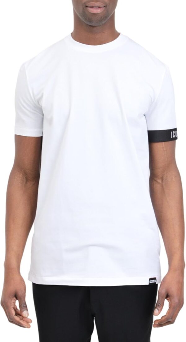 T-shirt Uomo DSQUARED2 Cotone Girocollo Bianca Regular Fit-0