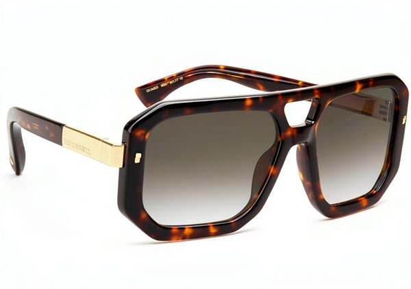 Dsquared2 Occhiali da Sole Uomo Nero Havana Modello D2 0105-2