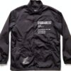 Parka Uomo Poliammide Nero Manica Lunga Chiusura Cerniera-2