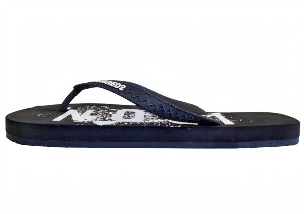 Dsquared2 ciabatte infradito gomma uomo nero FFM0001-3