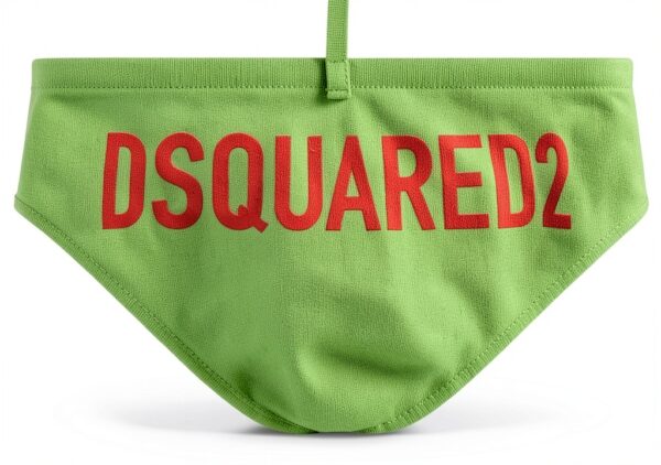 Pantaloncini mare Dsquared2 verde coulisse senza maniche