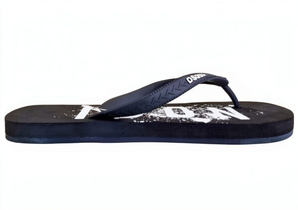 Dsquared2 ciabatte infradito gomma uomo nero FFM0001-1