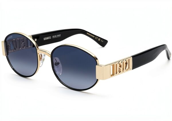 Occhiali da sole Dsquared2 D2 0155S 53mm oro nero-1