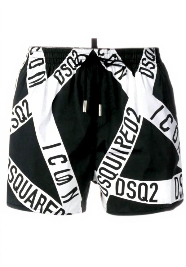 Dsquared Boxer Uomo Nero Intimo Cotone Comodo