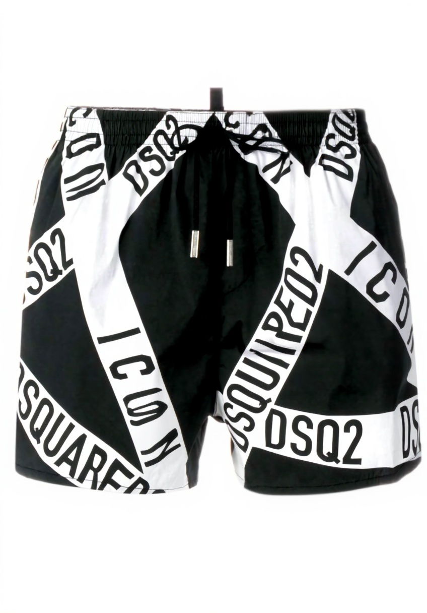 Boxer Dsquared nero su sfondo neutro