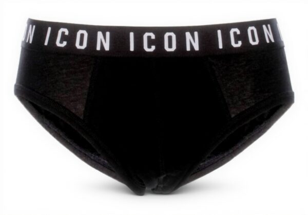 Slip Uomo DSQUARED2 Nero Be Icon Intimo Comodo