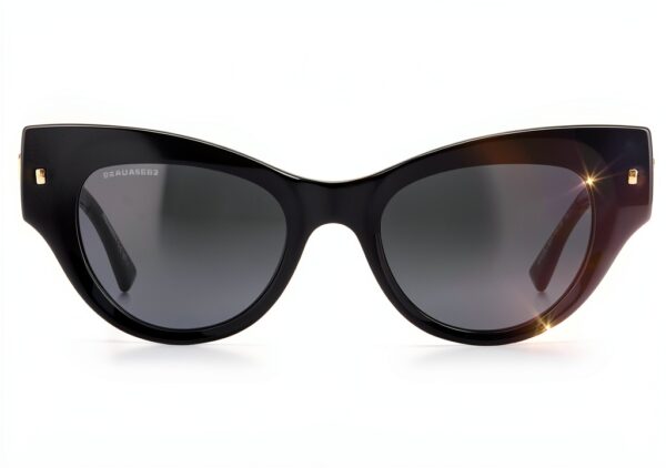 Occhiali da sole DSQUARED2 D2 Nero donna moda lenti grigie