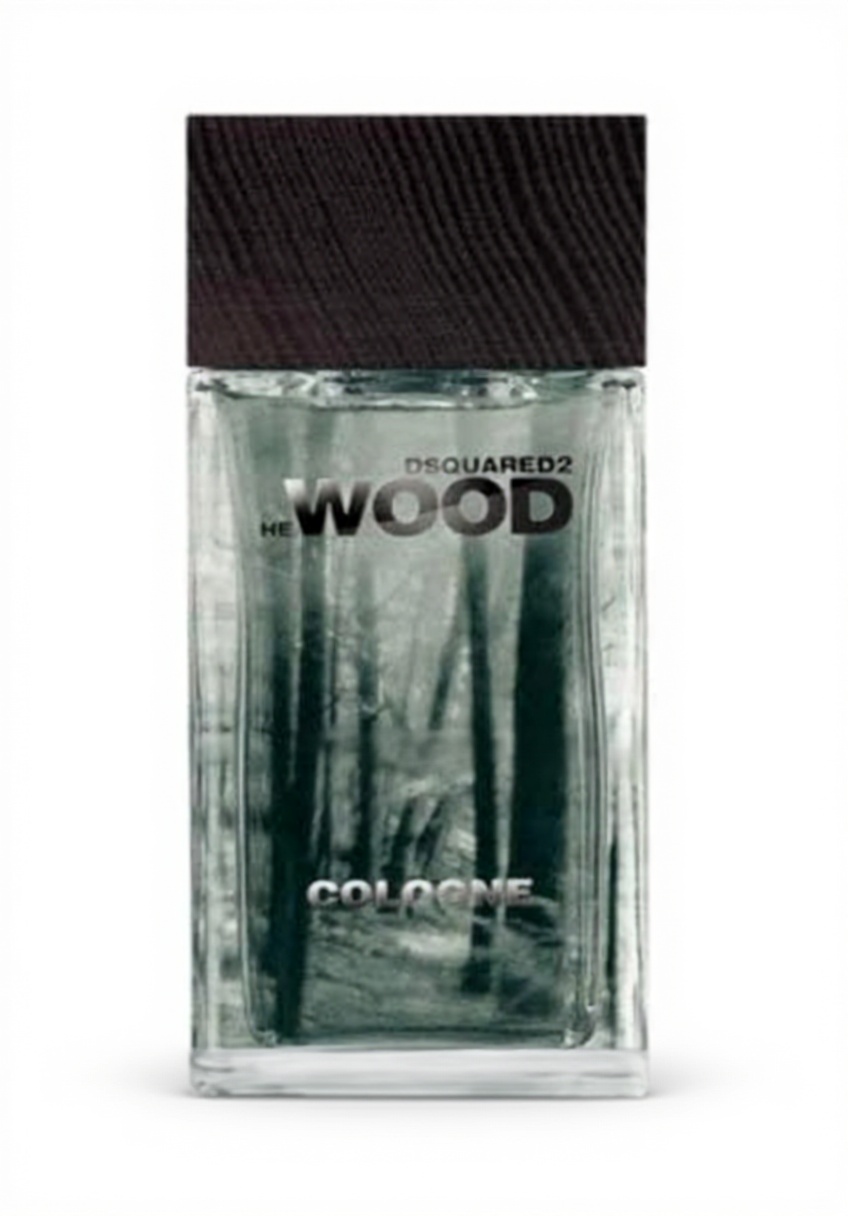 'Dsquared2 He Wood Eau de Cologne su uno sfondo elegante'