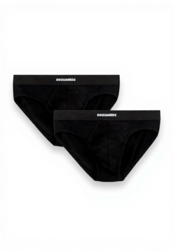 Slip Uomo DSQUARED2 Cotone Elasticizzato Nero L