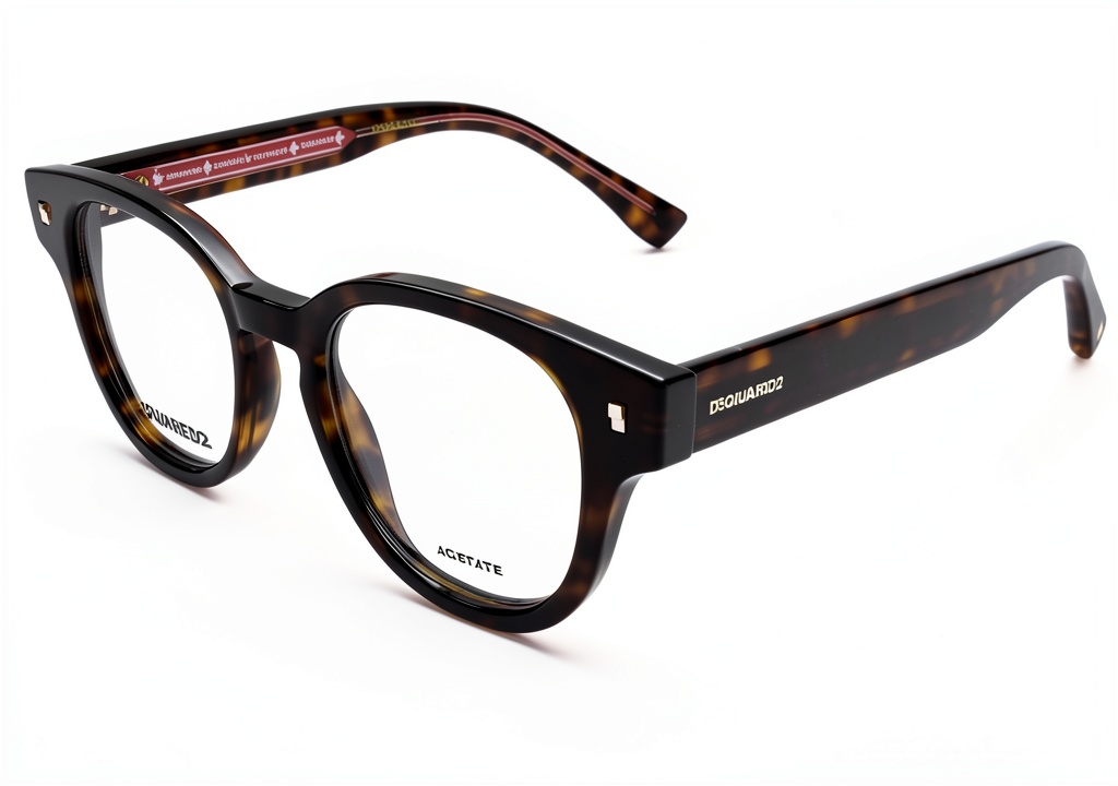 DSQUARED2 occhiali da sole unisex colore avana su sfondo neutro