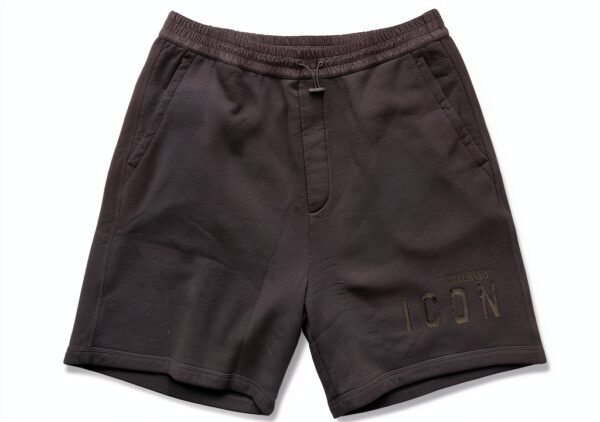 Pantaloncini Uomo DSQUARED2 Nero Icon Design Casual