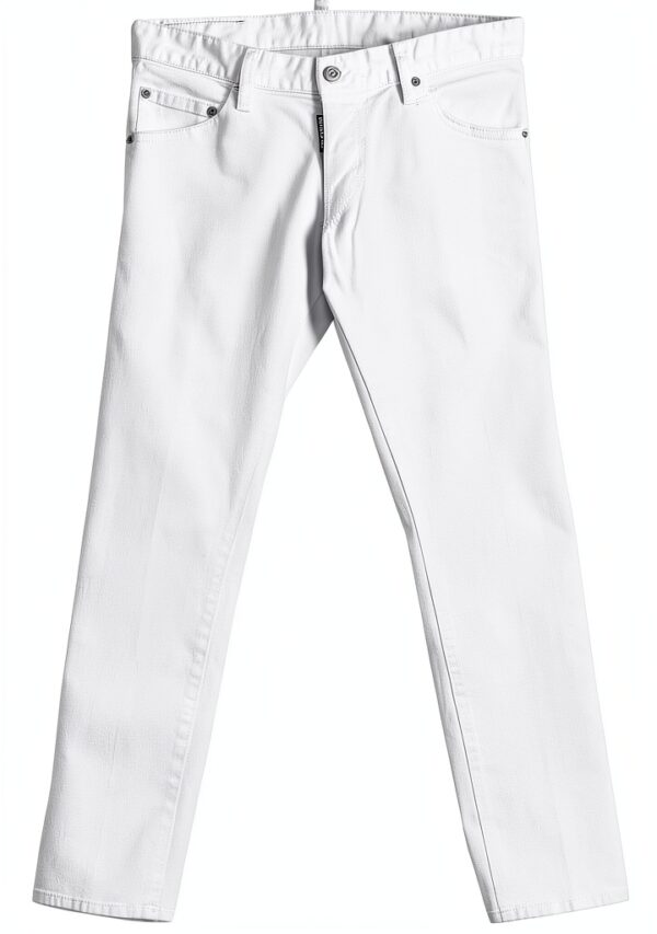 DSQUARED2 Jeans Uomo Gamba Dritta Bianco Taglia 44 S74LA0883