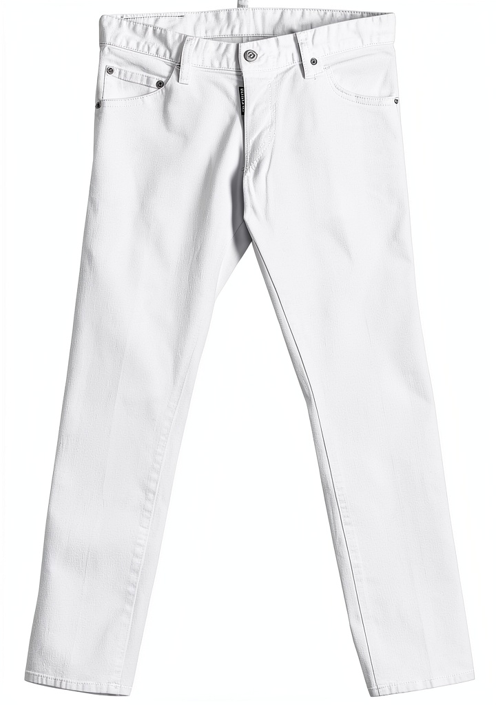 'DSQUARED2 jeans uomo gamba dritta bianco taglia 44 frontale'