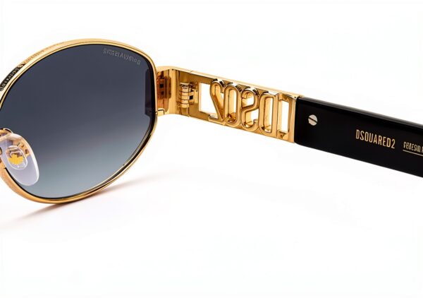 Occhiali da sole Dsquared2 D2 0155S 53mm oro nero-6