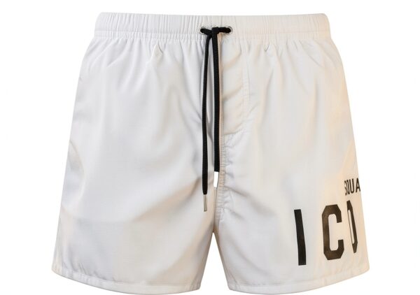 DSQUARED2 Costume da Bagno Uomo Cotone Bianco Modello