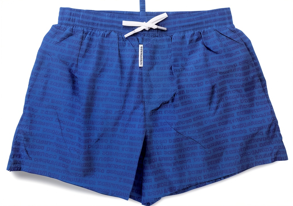 Boxer Dsquared2 blu royal con logo all over su sfondo neutro