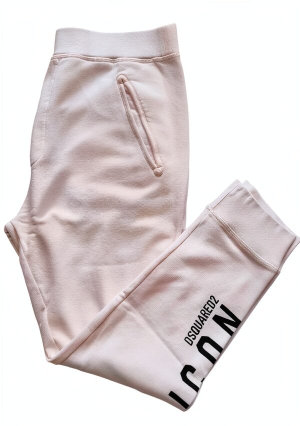 Dsquared2 pantaloni tuta uomo icon lungo bianco nero XXL