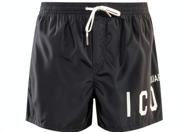 DSQUARED2 Costume da Bagno Uomo Cotone Nero Modello