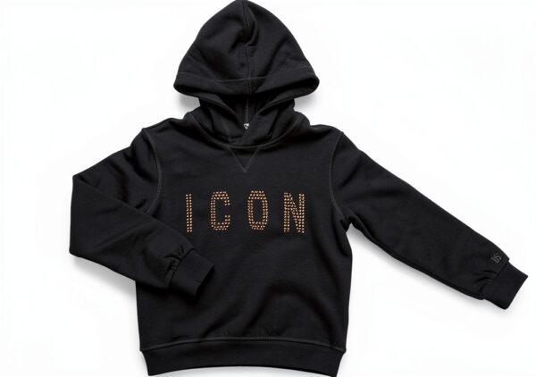 DSQUARED2 Felpa Bambina Cappuccio Relax Icon Comfort Caldo
