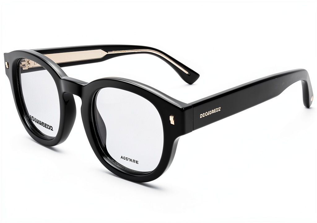 Occhiali da sole DSQUARED2 neri su sfondo chiaro