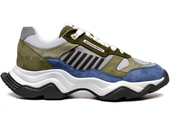 DSQUARED2 Sneaker Low Top Wave Uomo Pelle Scamosciata
