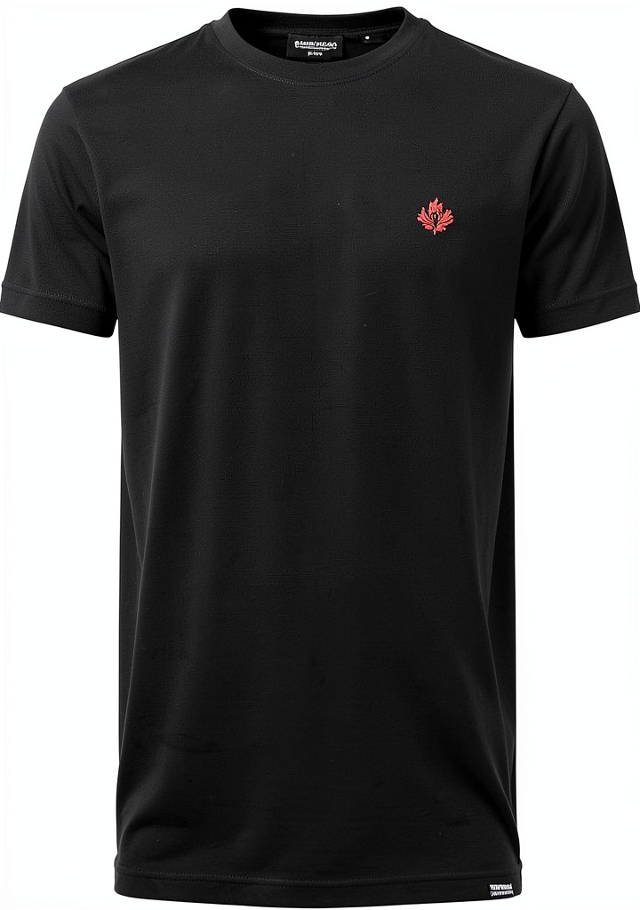 T-shirt DSQUARED2 nera con maniche corte su sfondo neutro
