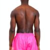 Shorts mare DSQUARED2 uomo rosa fluo logo verde vita-1