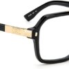 Occhiali Dsquared2 Uomo Nero Oro Montatura Design-2