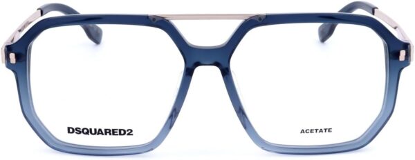 Occhiali da vista Dsquared2 D2 0123 Blu 56 Uomo Acetato-1