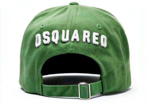 Dsquared2 Cappellino Nero Bianco Uomo Cotone Effetto Usato-7