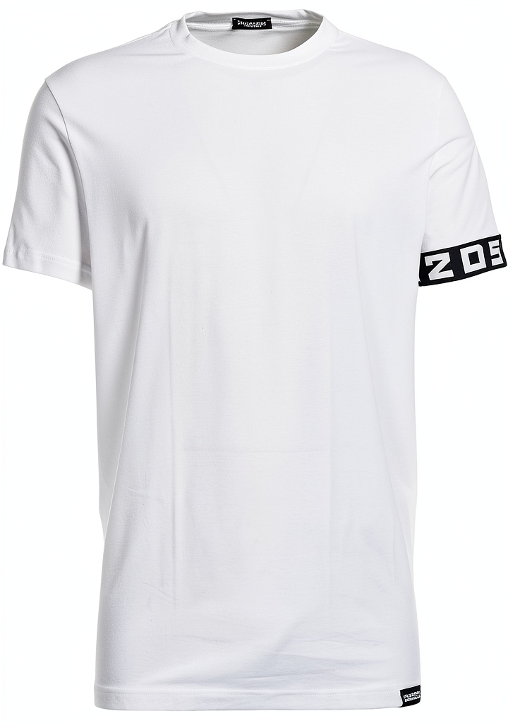 T-shirt Dsquared2 uomo in cotone su sfondo neutro