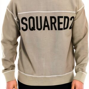 Felpa Dsquared2 Uomo Cachi Morbida Design Moderno-0