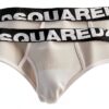 Slip Uomo Dsquared2 Bianco Nero Taglie XS XXL Confortevole-2