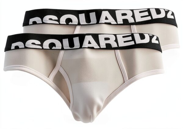 Slip Uomo Dsquared2 Bianco Nero Taglie XS XXL Confortevole-2