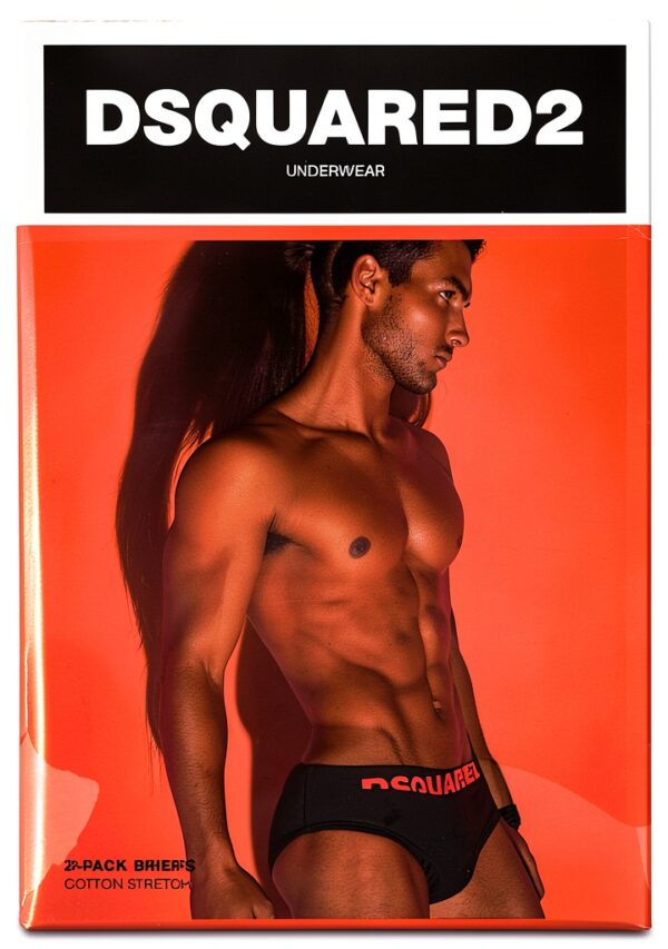 Slip Dsquared2 Uomo Nero Bianco Confortevole Design-1